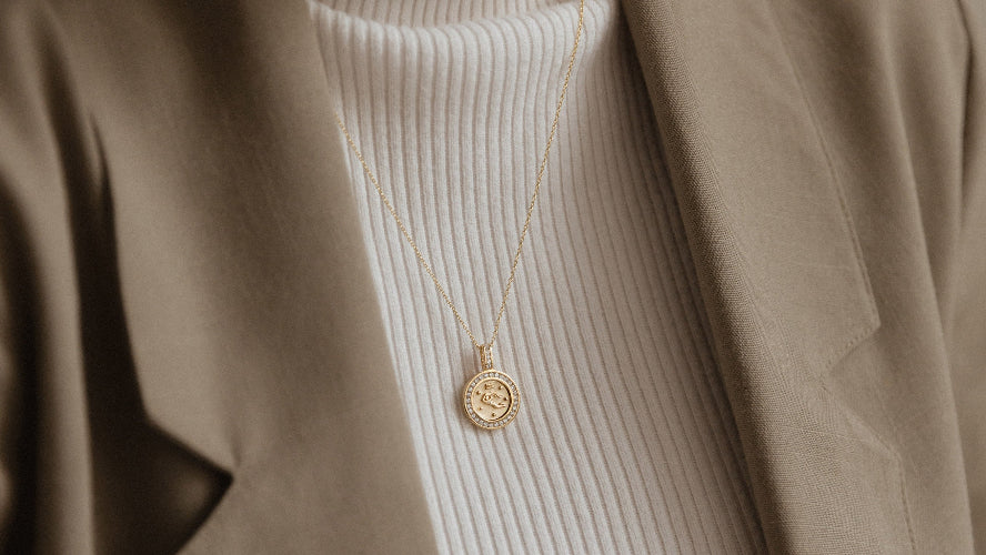 Zodiac Diamond Pendant Necklaces - 18K Gold | VS Clarity Natural Diamonds - Image 8