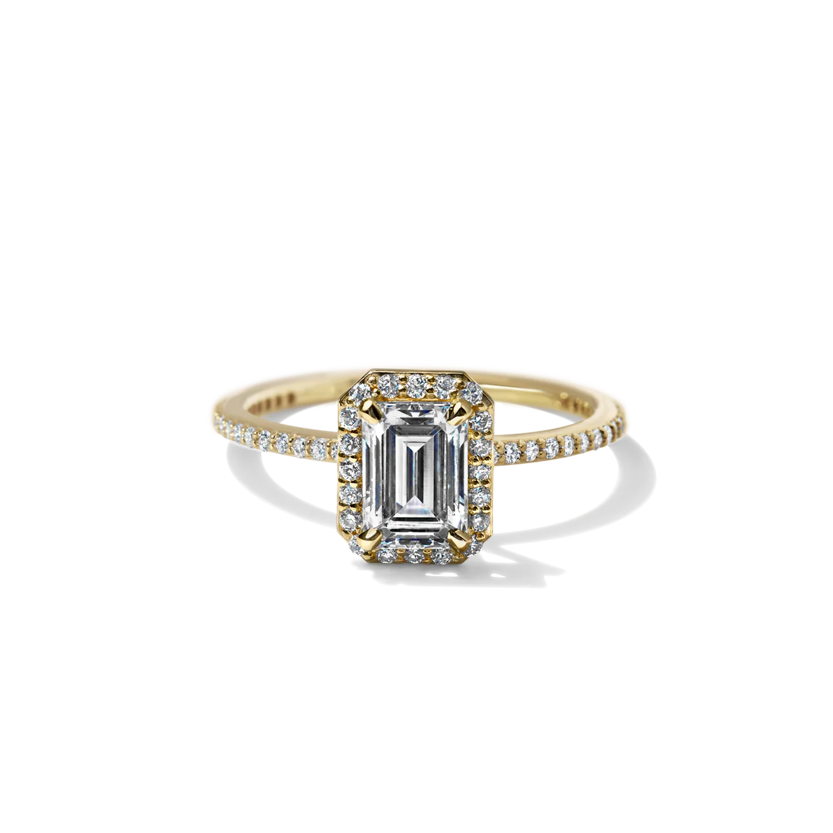 Noémie Pick Your Diamond Shape Halo Pave - 18K Gold - Image 10