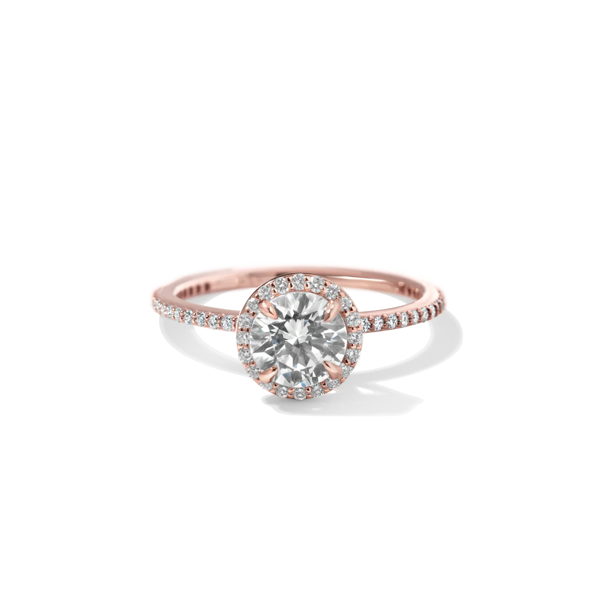 Noémie Pick Your Diamond Shape Halo Pave - 18K Gold - Image 11