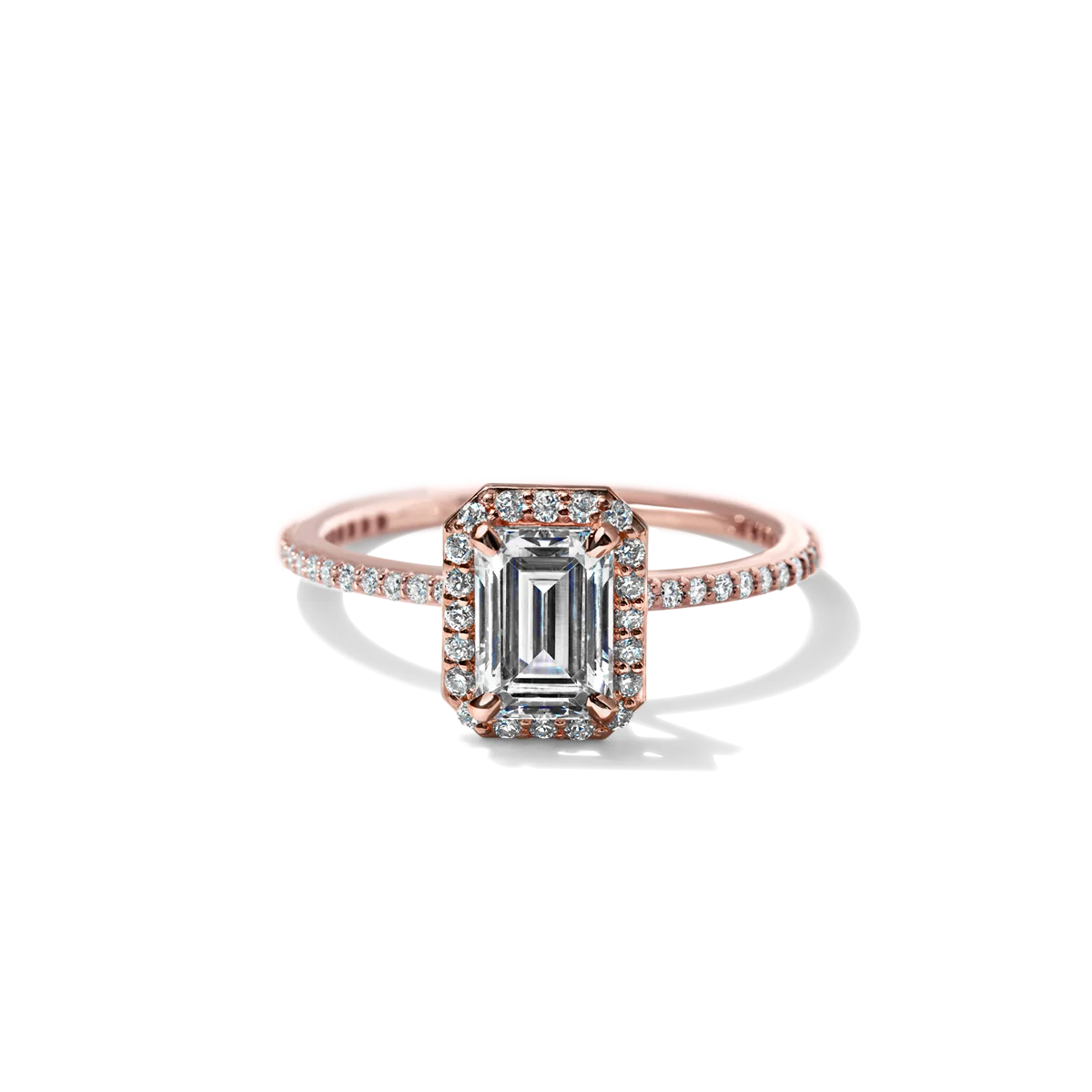 Noémie Pick Your Diamond Shape Halo Pave - 18K Gold - Image 12