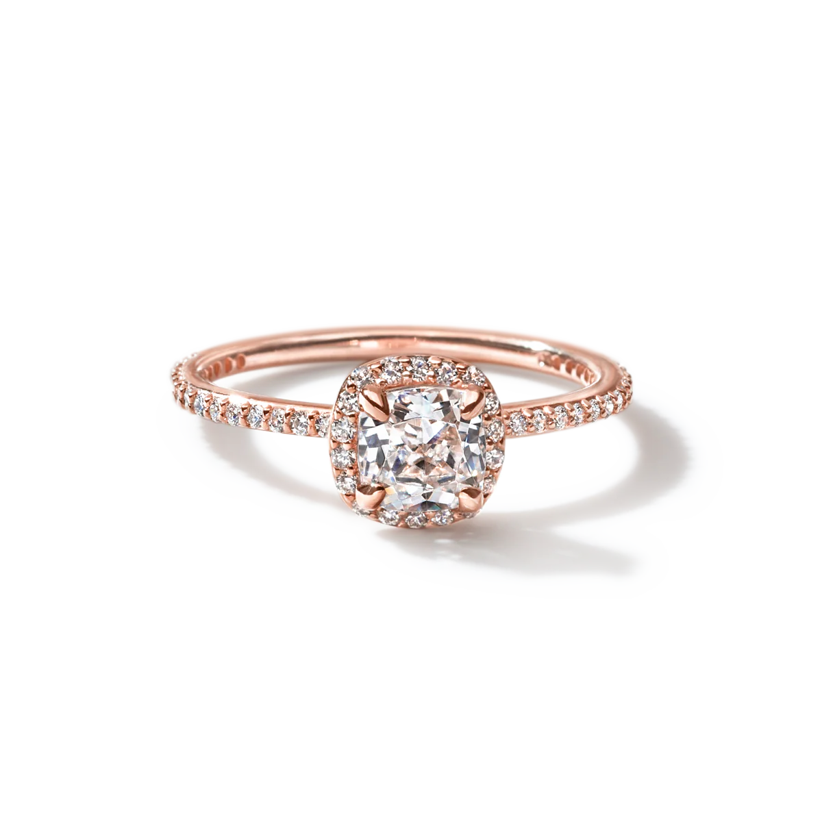 Noémie Pick Your Diamond Shape Halo Pave - 18K Gold - Image 13