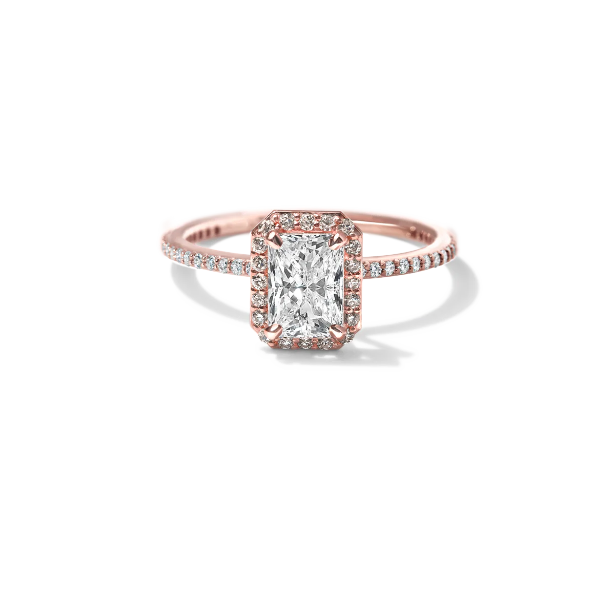 Noémie Pick Your Diamond Shape Halo Pave - 18K Gold - Image 15