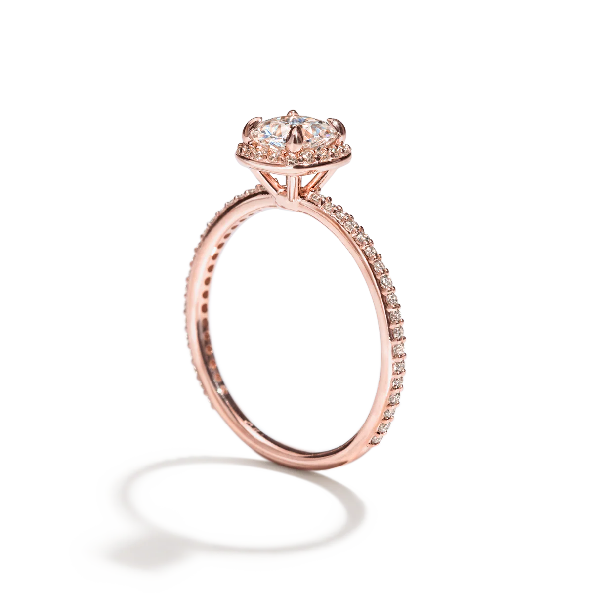 Noémie Pick Your Diamond Shape Halo Pave - 18K Gold - Image 16