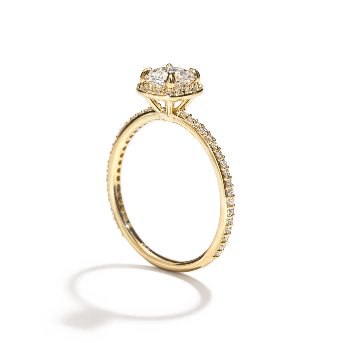 Noémie Pick Your Diamond Shape Halo Pave - 18K Gold - Image 17