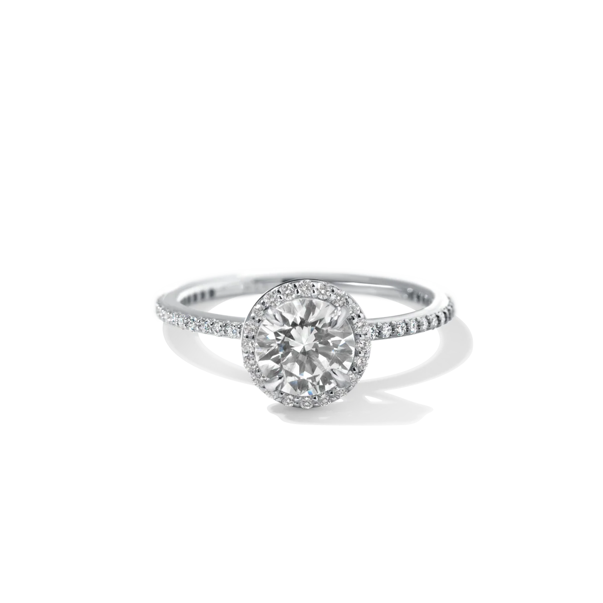 Noémie Pick Your Diamond Shape Halo Pave - 18K Gold - Image 3