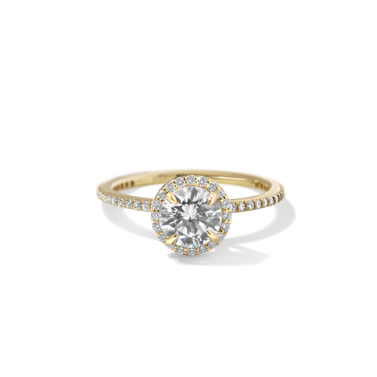 Noémie Pick Your Diamond Shape Halo Pave - 18K Gold - Image 7