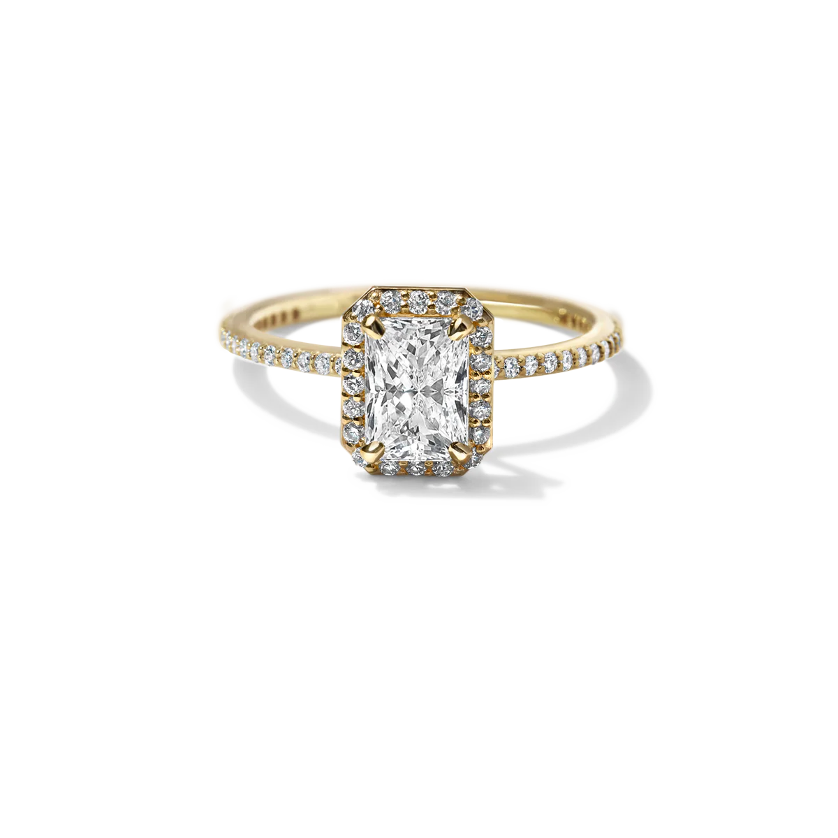 Noémie Pick Your Diamond Shape Halo Pave - 18K Gold - Image 9