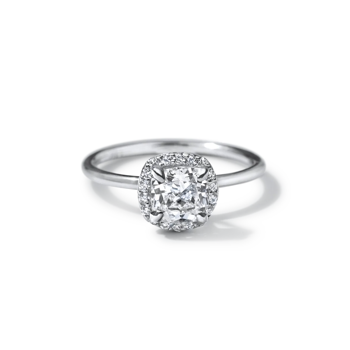 Noémie Halo Pick Your Diamond Shape Engagement Ring - 18K Gold - Image 14