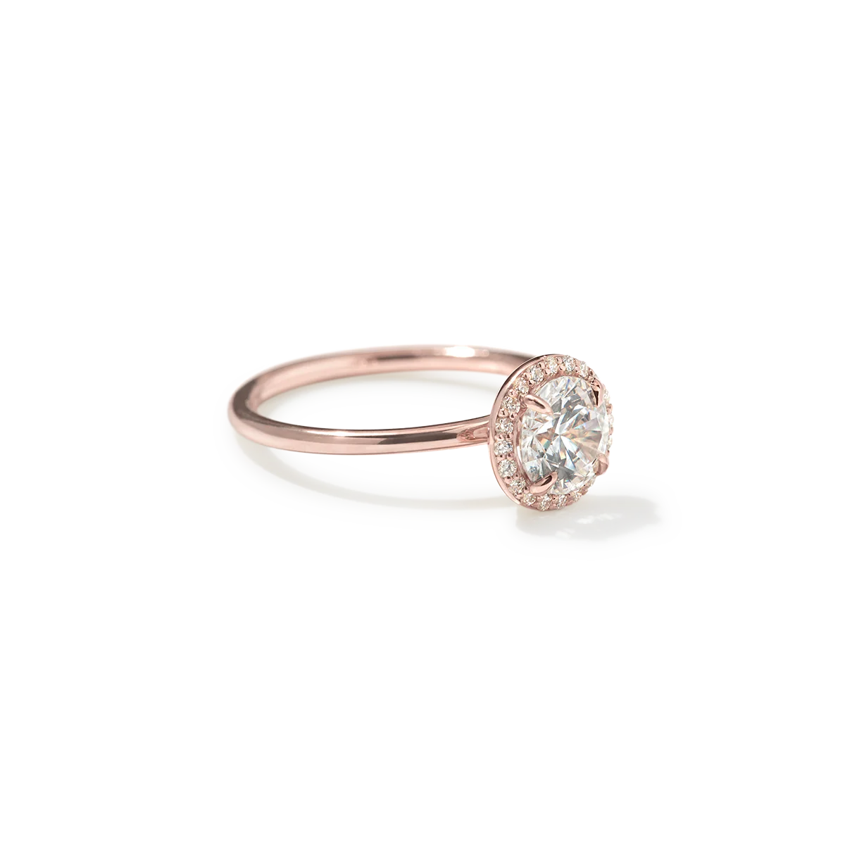 Noémie Halo Pick Your Diamond Shape Engagement Ring - 18K Gold - Image 26