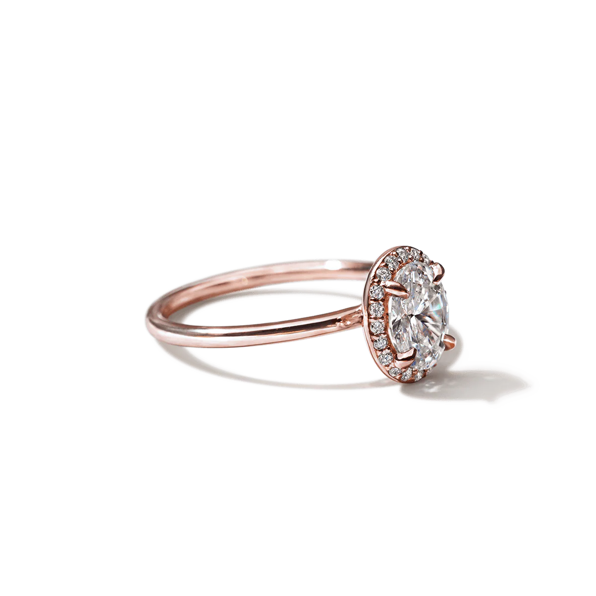 Noémie Halo Pick Your Diamond Shape Engagement Ring - 18K Gold - Image 33
