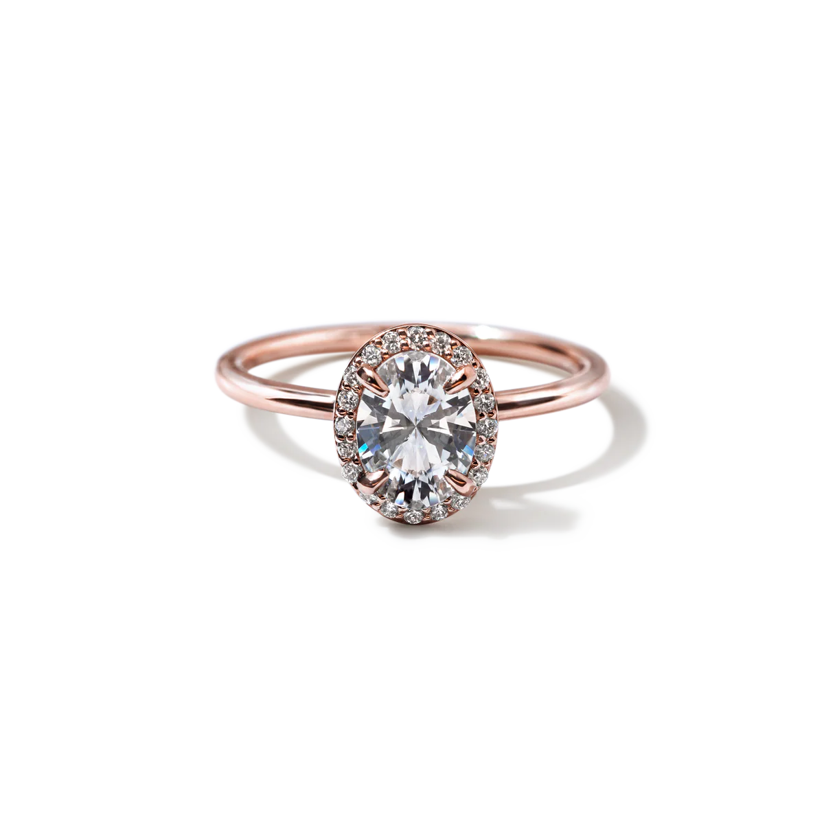 Noémie Halo Pick Your Diamond Shape Engagement Ring - 18K Gold - Image 9